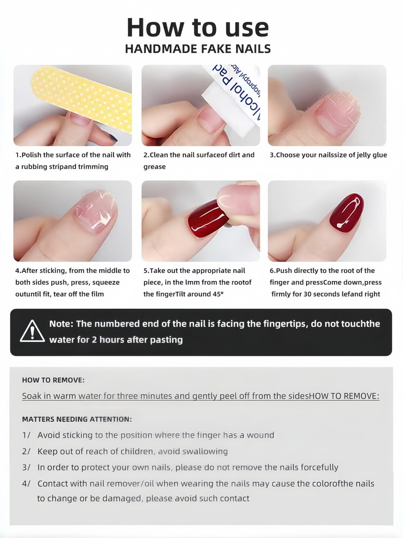 10 faux ongles faits à la main - Japanese Lifestyle Japanese avis et prix